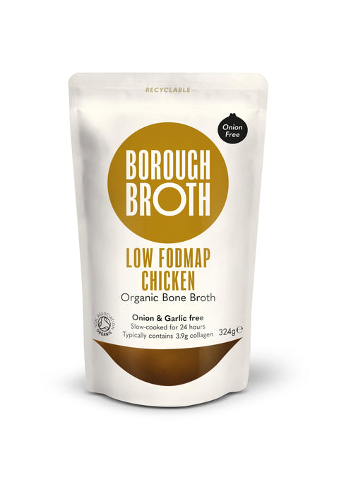 Borough Broth Company Organic Low FODMAP Chicken Bone Broth 10x324g