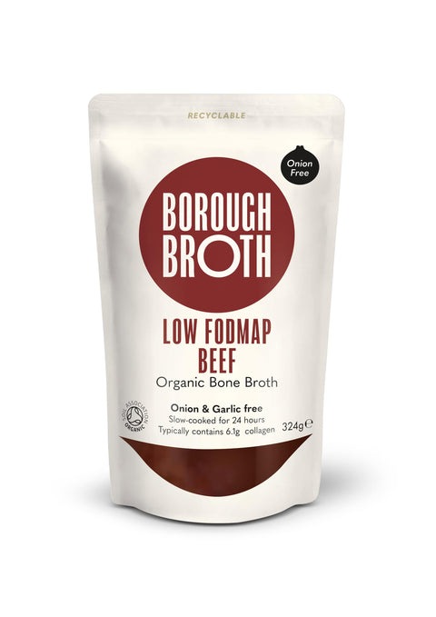 Borough Broth Company Organic Low FODMAP Beef Bone Broth 10x324g