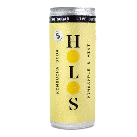 Holos Kombucha Soda: Pineapple & Mint (24 x 250ml)