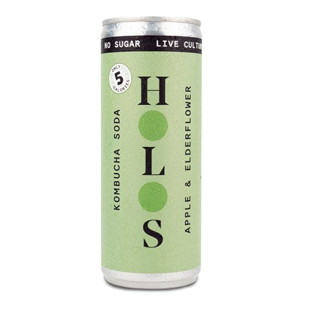 Holos Kombucha Soda: Apple & Elderflower (24 x 250ml)